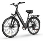 UrLife E26 Urbanbike Bicicletta Elettrica 750W 48V 10.4Ah Ruote 26'' Nero