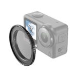 Wigento Gabbia di Supporto con Maniglia e Staffa per DJI Osmo Action 6 Nero