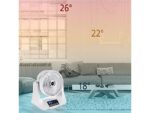 Macom Tornado Ventilatore da Tavolo 3D con Telecomando Doppia Oscillazione 45W Bianco - immagine 6