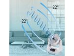 Macom Tornado Ventilatore da Tavolo 3D con Telecomando Doppia Oscillazione 45W Bianco - immagine 7