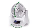 Macom Tornado Ventilatore da Tavolo 3D con Telecomando Doppia Oscillazione 45W Bianco
