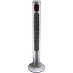 Koenic KTF 100 Ventilatore a Torre Silenzioso con Telecomando Display LED 45W Bianco