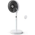 Rowenta QV5040 Eclipse Ventilatore a Piantana Silenzioso Touch con Telecomando 20 Velocità