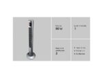 Koenic KTF 100 Ventilatore a Torre Silenzioso con Telecomando Display LED 45W Bianco - immagine 12