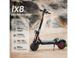 iScooter iX8 Monopattino Elettrico 2400W 20Ah Ruote Grandi 12'' Freni a Disco Nero Rosso - immagine 7
