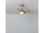 Cool Breeze 74867-9-97 Ventilatore a Soffitto con Luce Dimmabile 6 Velocità Argento - immagine 8
