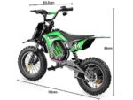 iScooter A14 Motocicletta Elettrica per Bambini a Partire da 8 Anni Verde - immagine 2