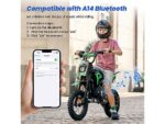 iScooter A14 Motocicletta Elettrica per Bambini a Partire da 8 Anni Verde - immagine 4