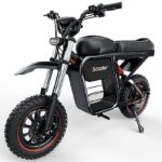iScooter DX5 Max Bicicletta Elettrica da Cross 2000W 52V 20Ah Ruote 17'' Idraulica Nero