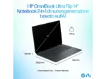 HP OmniBook Flip 14-fh0020nl Notebook Convertibile Touchscreen 14" OLED 120Hz Intel Core Ultra 7 256V RAM 16GB 1TB SSD Blue Windows 11 Home - immagine 7