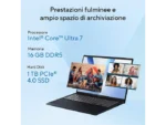 ASUS Vivobook 16 F1607 Notebook 16" Intel Core Ultra 7 255H RAM 16GB 1TB SSD Blue Windows 11 Home - immagine 11