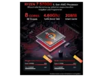 Greed Desktop AMD Ultra V2 PC Fisso Ryzen 7 5700G RAM 16GB 1TB SSD 1TB HDD Masterizzatore DVD Windows 11 - immagine 5