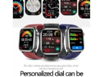 INF Smartwatch 2.06" AMOLED Chiamate BLE 5.3 NFC Cardio TPU Marrone Unisex - immagine 3