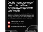 INF Smartwatch 2.06" AMOLED Chiamate BLE 5.3 NFC Cardio TPU Marrone Unisex - immagine 8