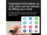 INF Smartwatch 2.06" AMOLED Chiamate BLE 5.3 NFC Cardio TPU Marrone Unisex - immagine 10