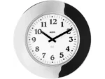 Alessi Momento Orologio da Parete di Design 40x40 cm in Metallo Cromato con Display LCD