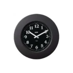 Alessi Momento Orologio da Parete di Design 40x40 cm in Metallo Nero con Display LCD