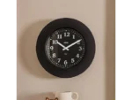 Alessi Momento Orologio da Parete di Design 40x40 cm in Metallo Nero con Display LCD - immagine 2