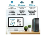 Greed Desktop Ultra 7 PC Fisso Ufficio Intel Core i7-6700 RAM 16GB 1TB SSD 1TB HDD Windows 11 - immagine 3