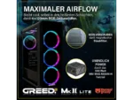 Greed Desktop Gaming MK2 Lite Intel PC Fisso i5-10400F RAM 16GB 512GB SSD RTX 3050 Windows 11 Pro - immagine 6