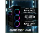 Greed Desktop Gaming MK2 AMD PC Fisso Ryzen 7 5700X RAM 32GB 1TB SSD RX 9060 XT Windows 11 Pro - immagine 2